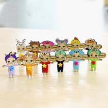 12간지 걱정인형 만들기(십이지신 캐릭터 팬시우드&실&단추&군번줄), 돼지
