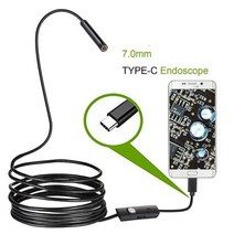 2M 1M 5.5mm 7mm 내시경 카메라 유연한 IP67 방수 검사 안드로이드 PC 노트북용 6led 조정 가능, 1.5m, 7.0mm lens TYPE-C