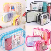 투명 방수 투명 파우치 여행용 화장품 목욕가방 투명 물놀이 가방 12종