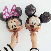 공룡 뽀로로 미키 미니 마우스 핑크퐁 아기상어 은박 막대 풍선 9종 스냅 촬영 소품