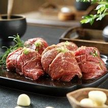 (m)[삼부자갈비] 양념 소 칼집구이 총 2.4kg (300g x 8팩), 단품