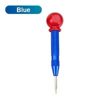 펀치 2공 3공 1공 펀칭기 가죽 목공 NINDEJIN 자동 센터 1pc 스프링로드 홀 목재 금속 구멍 마킹 조절 식 임팩트 펀처, 01 Blue