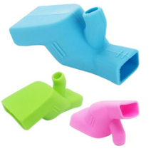 영그린 실리콘 수도꼭지 탭 블루 핑크 그린, 3세트