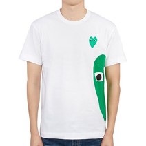 [꼼데가르송] 그린하트와펜 AZ T062 051 1 남자 반팔티셔츠