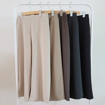 소망샵 27-34 빅사이즈 밴딩 정장 고무줄 여자 슬랙스 겨울 와이드핏 중년여성 엄마 바지