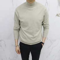 아도르클래식 하프 반목폴라 캐시미어 긴팔 니트(ZR)