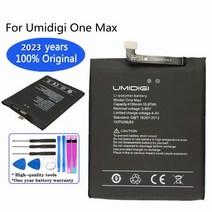 핸드폰 배터리 교체 Umidigi A1 Pro S2 Lite A3 S3 S5 Pro 터치 파워 3 One Max Pro A5 Pro A7 Pro A9 Pro F2 Z Z2 용, umidigi 하나 최대