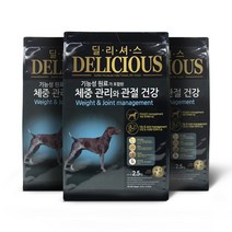 [매니아] 펫컴 피부 와 모질 //체중관리 와 관절건강 건강 딜리셔스, 체중과관절2.5kg 2개