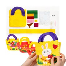 민화샵 펠트 가방 어린이 완구 장바구니 만들기 세트, 새가족