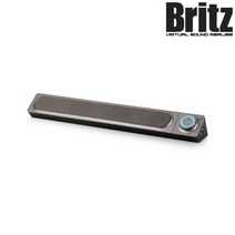 브리츠 BA-UMK120 게이밍 사운드바 스피커 LED 메탈 컴퓨터 PC방 USB 헤드셋 마이크 단자, 라이트실버