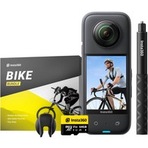 인스타360 X3 자전거 오토바이 키트 터치 방수 360 액션 카메라, 자전거 키트