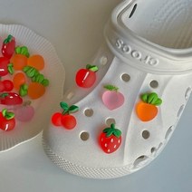 기타 귀여운 과일종류 포인트 DIY 크록스참 꾸미기 지비츠세트, 딸기, 딸기