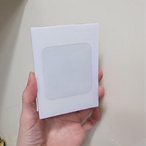 사각 투명 판 양면테이프 접착 조각 벽부착 실리콘