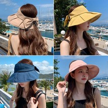 데이즈원 여성 여름 가을 챙모자 여자 버킷햇 자외선차단 썬캡 모자