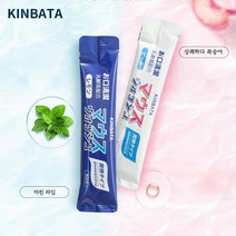 kinbata 가글 내추럴 온화하다 상큼하다 구취를제거하다 무자극 구강청결제, 복숭아맛+바다소금 레몬맛