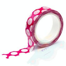 J.ROM 디지인 마스킹테이프 퍼플도트 15X10 포장용테이프