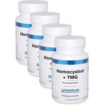 더글라스랩 호모시스트롤 리보플라빈 비타민B6 B12 엽산 마그네슘 베타인 콜린 90정 Douglas Laboratories Homocystrol + TMG, 4개