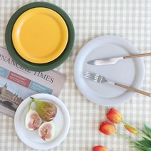 코지테이블 위즈라인 무광 원형접시 1호, 그린