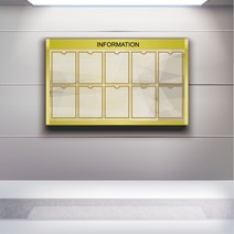 서아기획 갈바 10구 게시판, 은색 테두리 + 실사 + 포켓형