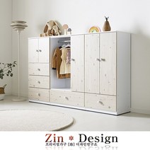 키즈 어린이 초등학생 옷장 서랍장 행거 수납장 600 800 모음, 600 수납장_오픈형, 화이트워시