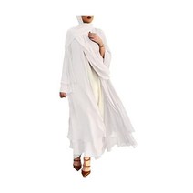 여성 풀소매 이슬람복 맥시 원피스 이슬람 아랍 카프탄 벨트