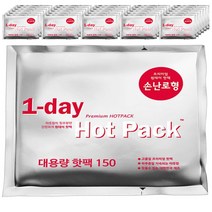 [1일 1핫팩] 토야마 코리아 원데이 프리미엄 핫팩 겨울철 발열 용품, 대용량 손난로형 (포켓용) 150g*30개