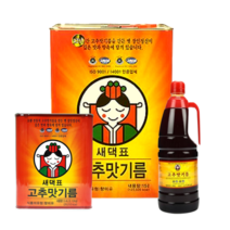 새댁표 남양유지 고추맛기름 15L 1말 3.4LX4개입(1박스) 1.5LX8개입(1박스), 새댁고추기름15L(1말)
