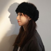 홀리지 우튼 페이크퍼 넓은 헤어터번 헤어밴드 머리띠