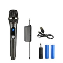 충전식 리튬 배터리 수신기 포함 무선 마이크 노래방 홈 미팅 교회 학교 쇼, [01] 1 mic, 1.1 mic