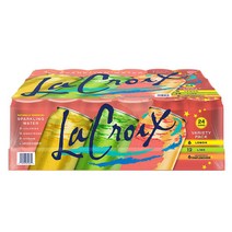 LaCroix 스파클링 워터 버라이어티팩 12oz 24캔 코스트코 탄산수 레몬 라임 자몽 0 Calories 0 Sweetener 0 Sodium, 24개입 1팩