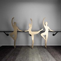 벽걸이 발레바 재즈 스트레칭 수평 바 탄츠 홈트, 상세 페이지 참고, 280 길이(검은색) (4개의 피봇 포인트)