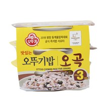 맛있는 오뚜기밥 오곡 210g 3입 X 4 즉석밥 오곡밥