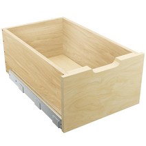 LOVMOR 부드럽게 닫히는 풀아웃 캐비닛 정리함 높이 20.3cm 8인치 서랍 너비 41.9cm 16½인치 x 깊이 53.3cm 21인치 목재 슬라이드 아웃 선반 보관 전체 연, 17”W ×21”