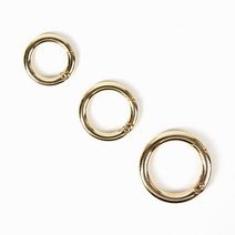 JStrading 국산 오픈키오링 (골드) 오픈형 오링 O링 가방 부자재 키홀더 키링, 20mm, 1개