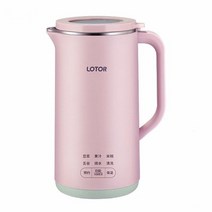 두유제조기 가정용 콩물 곡물 과즙 짜는 기계 죽제조 이유식마스터기, 핑크