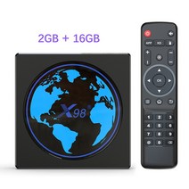안드로이드셋탑 안드로이드tv 박스 tv셋톱박스 X98 미니 스마트 TV 박스 안드로이드 11 Amlogic S905W2 4G, 01 2G 16G_02 Eu 플러그
