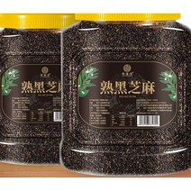 리우씨앤씨 숙흑참깨 500g 캔 무세식흑참깨 농가 자작 익힌참깨볶음, 500gx2