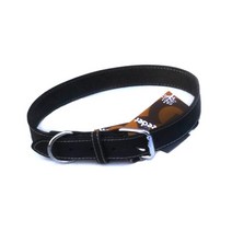 대형 애견산책용 가죽목줄 블랙 강아지줄 컨트롤 훈련용 시골개 교육용 뚱뚱한개 성견, S