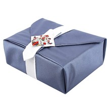 국제자수원 예단포장 선물 보자기 70cm, 청홍색