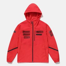 국내매장용 데상트 스위스 스키팀 후드형 우븐 자켓 레드 SO323SJK91 0