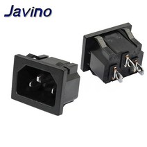 인렛 플러그 커넥터 AC 전원 소켓 250V 빨간색 램프 로커 스위치 10A 퓨즈 암 rewirable, 03 라벤더, 03 라벤더