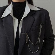 머플러 스카프 옷핀 뱃찌 혼주 브로치 broach 다크 스타일 술 펜던트 남성 여성 빈티지 바로크 장식 가슴 체인 핀 유행 액세서리