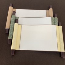 지닝 서예족자 화선지 작품용 전통민화 족자만들기 수묵화, A3오버올58x30(종이42x30CM), 크림