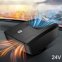 1Pc 12/24V 전기 자동차 히터 난방 팬 대시 보드 앞 유리 Defroster 휴대용 기계 창 Defogger, [01] Black-24V