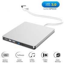 외장cd롬 디비디플레이어 리더기 80% Off 울트라 슬림 DVD USB 30 외장형 드라이브 DVDROM CDRW 버너 플레, 한개옵션0