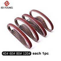 10*330mm 공기 벨트 샌더 샌딩 머신 그라인딩 머신 벨트 그라인더 공기 압축기 샌딩 공압 도구 16000rpm, 01 4pcs Sanding Belt