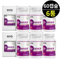 중년여성 캐나다 파이토젠 대두이소플라본 영양제 60캡슐 X 6통 12개월분 식약청인증 파이토케미컬 60대 50대 우먼 여자 건강기능식품