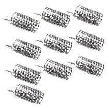 10 낚시 피더 케이지 팩 휴대용 전문 분실 방지 녹슬지 않는 루어 홀더 피더 액세서리 교체, Large