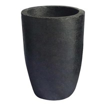 GHSHOP 구리 스크랩 보석을 정제하는 용융 주조용 토치 미니 도가니, DiaxH 128x145mm, 흑연
