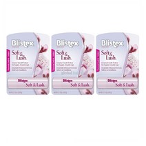 Blistex 블리스텍스 소프트 앤 러쉬 립밤 SPF15 0.13oz(3.69g) 3팩